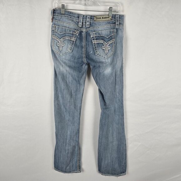 Rock Revival Jeans Women's 30 Blue Vivian Boot Distressed & Fade - Picture 7 of 16